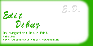 edit dibuz business card